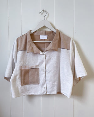 Linen Upcycled Blouse